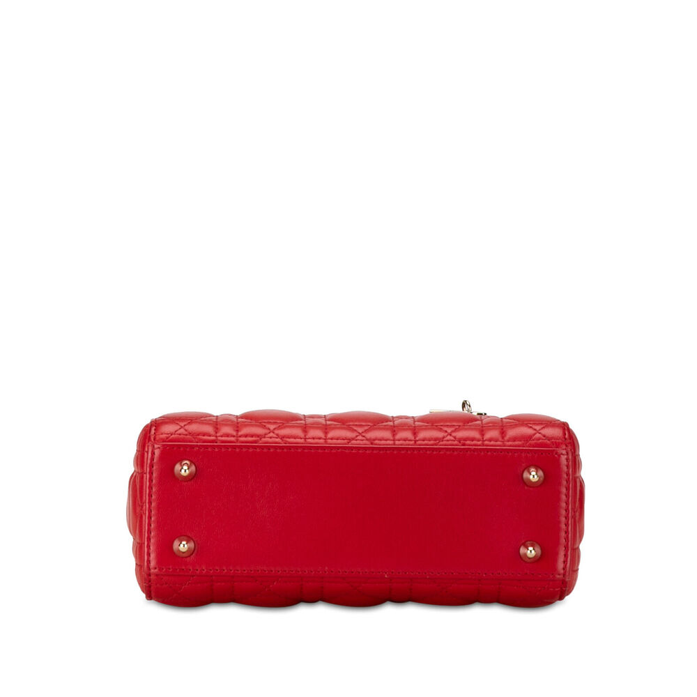 Auth Dior Small Lambskin Cannage Lucky #132042D29B - Picture 4 of 10